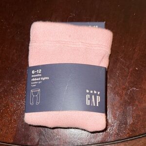 GAP Baby Pink Ribbed Tights